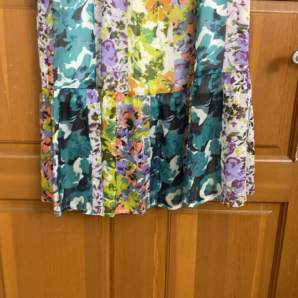 NWT Parker & Rowe Floral Faux Wrap Maxi Dress - Picture 7 of 8